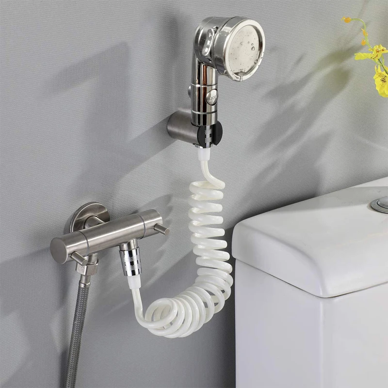 3 Mode Bidet Faucet External Shower Head Bathroom Kitchen Basin Tap Adapter Splitter Set Water Diversion Shower for Beauty Salon 3 Mode Bidet Faucet External Shower Head Bathroom Kitchen Basin Tap Adapter Splitter Set Water Diversion Shower for Beauty Salon