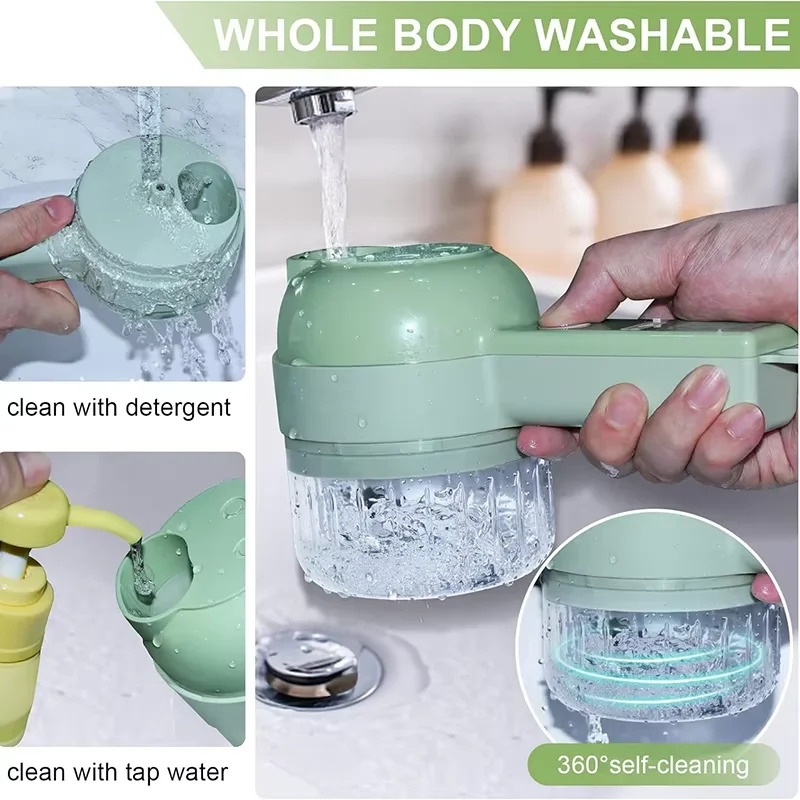 Multifunctional Electric Vegetable Chopper, Convenient Gadget for Home Kitchen, Fruit, Vegetable and Meat Chopping Tools Multifunctional Electric Vegetable Chopper, Convenient Gadget for Home Kitchen, Fruit, Vegetable and Meat Chopping Tools