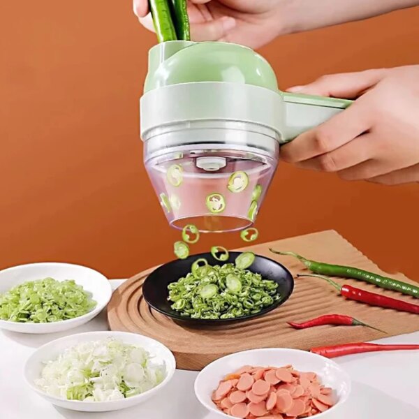 Multifunctional Electric Vegetable Chopper, Convenient Gadget for Home Kitchen, Fruit, Vegetable and Meat Chopping Tools