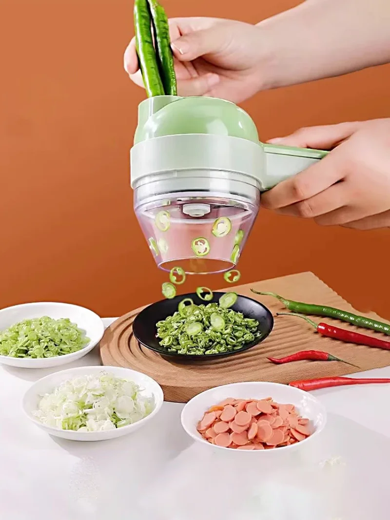 Multifunctional Electric Vegetable Chopper, Convenient Gadget for Home Kitchen, Fruit, Vegetable and Meat Chopping Tools Multifunctional Electric Vegetable Chopper, Convenient Gadget for Home Kitchen, Fruit, Vegetable and Meat Chopping Tools