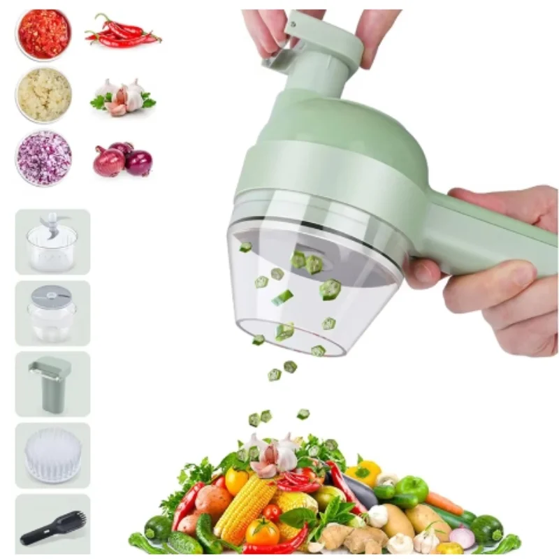 Multifunctional Electric Vegetable Chopper, Convenient Gadget for Home Kitchen, Fruit, Vegetable and Meat Chopping Tools Multifunctional Electric Vegetable Chopper, Convenient Gadget for Home Kitchen, Fruit, Vegetable and Meat Chopping Tools
