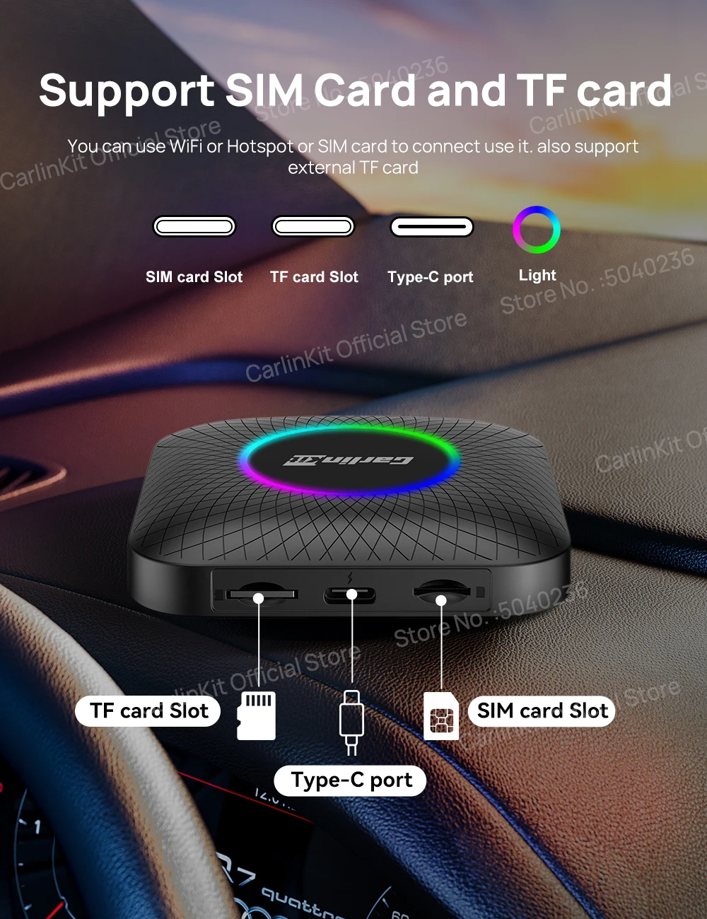 2025 CarlinKit CarPlay AI Box Android 13.0 SM6225 QCM6125 Android Auto Wireless CarPlay Adapter 2.4+5GGPS 64G 128G FOTA Upgrade 2025 CarlinKit CarPlay AI Box Android 13.0 SM6225 QCM6125 Android Auto Wireless CarPlay Adapter 2.4+5GGPS 64G 128G FOTA Upgrade