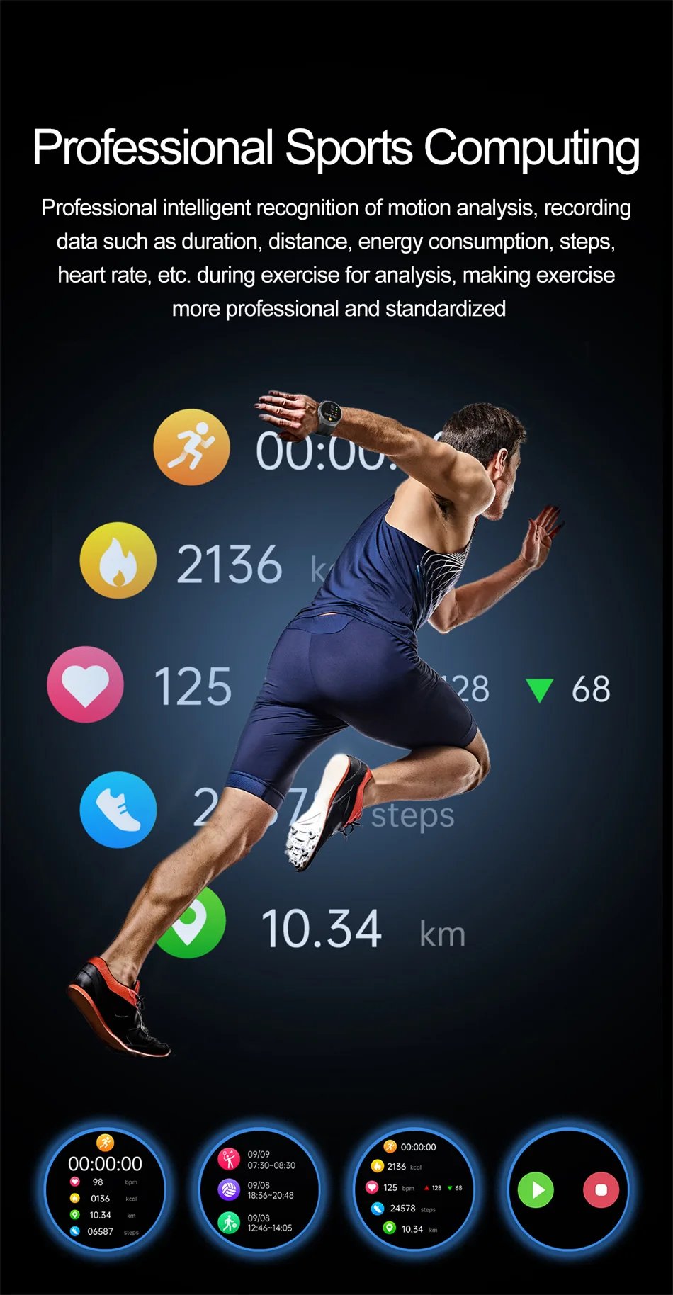 Health Nursing grade SmartWatch NFC Airbag type Smart Watch Air Pump Blood Pressure ECG Blood Oxygen Watches Sapphire Glass Call