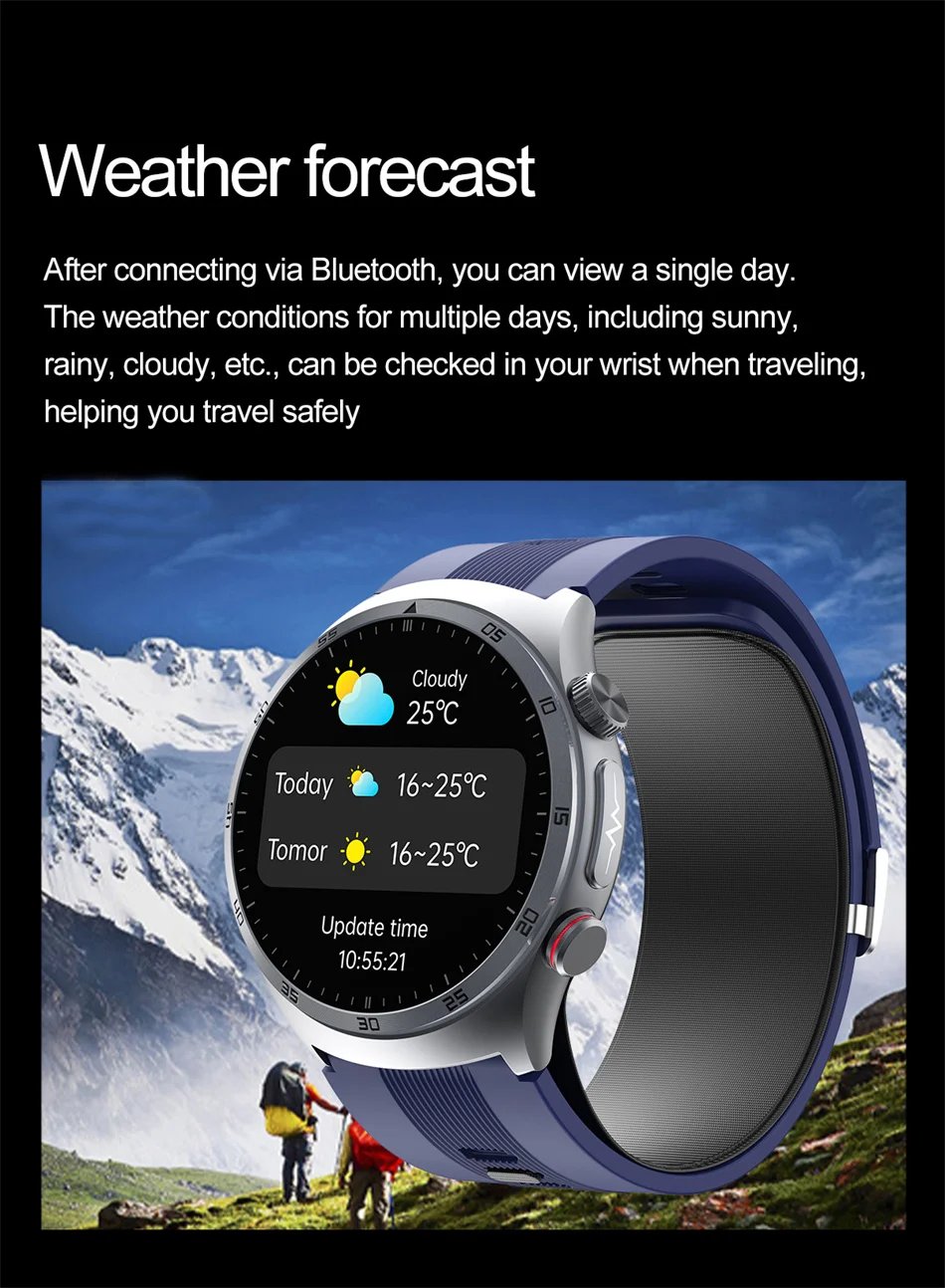 Health Nursing grade SmartWatch NFC Airbag type Smart Watch Air Pump Blood Pressure ECG Blood Oxygen Watches Sapphire Glass Call