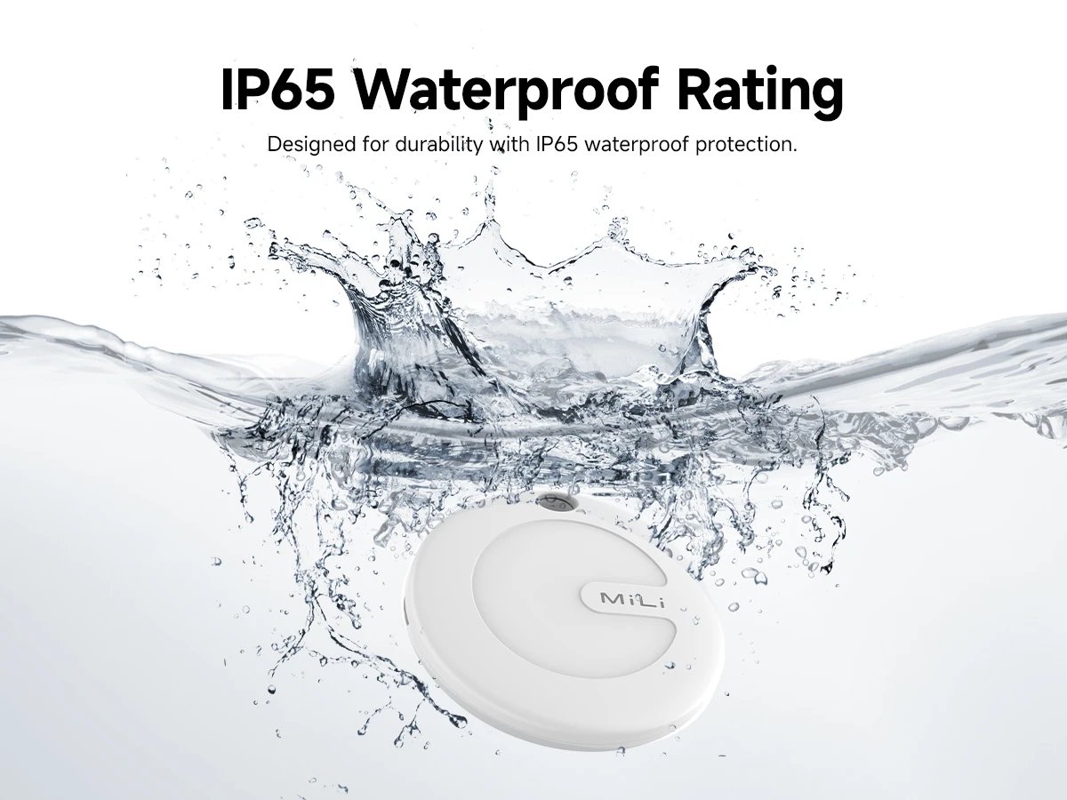 MiLi Tag Smart Gps Tracker for Cats Dogs Pets Locator Waterproof Gps Tracker Collar Work for Google Find My Android Tracking