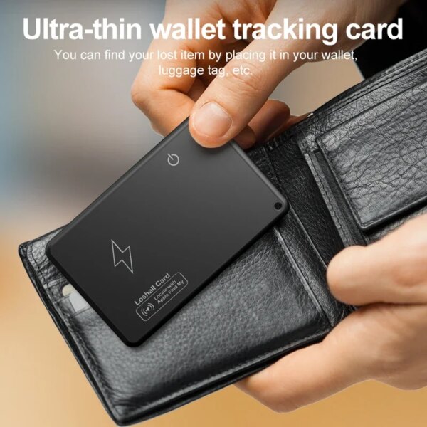 New Wireless Bluetooth Charging Tracking Location Wallet Tracker Card Waterproof GPS Locator Tracker Work for Apple Find My App - Image 2