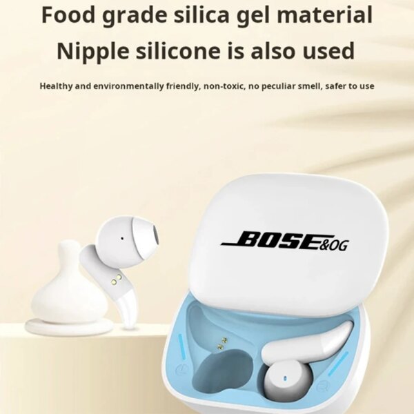 BOSE&OG Wireless Bluetooth Headphone In-ear Earplug Sleep Noise Reduction Sliding Cover Headset Sports/Gaming Earphones With Mic - Image 3