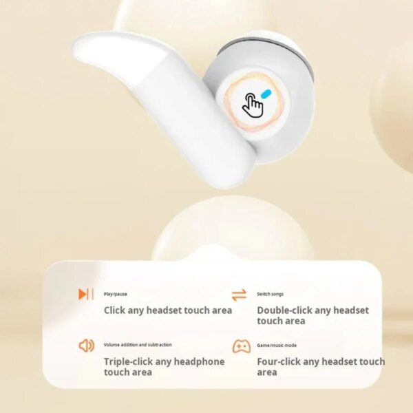 BOSE&OG Wireless Bluetooth Headphone In-ear Earplug Sleep Noise Reduction Sliding Cover Headset Sports/Gaming Earphones With Mic - Image 5