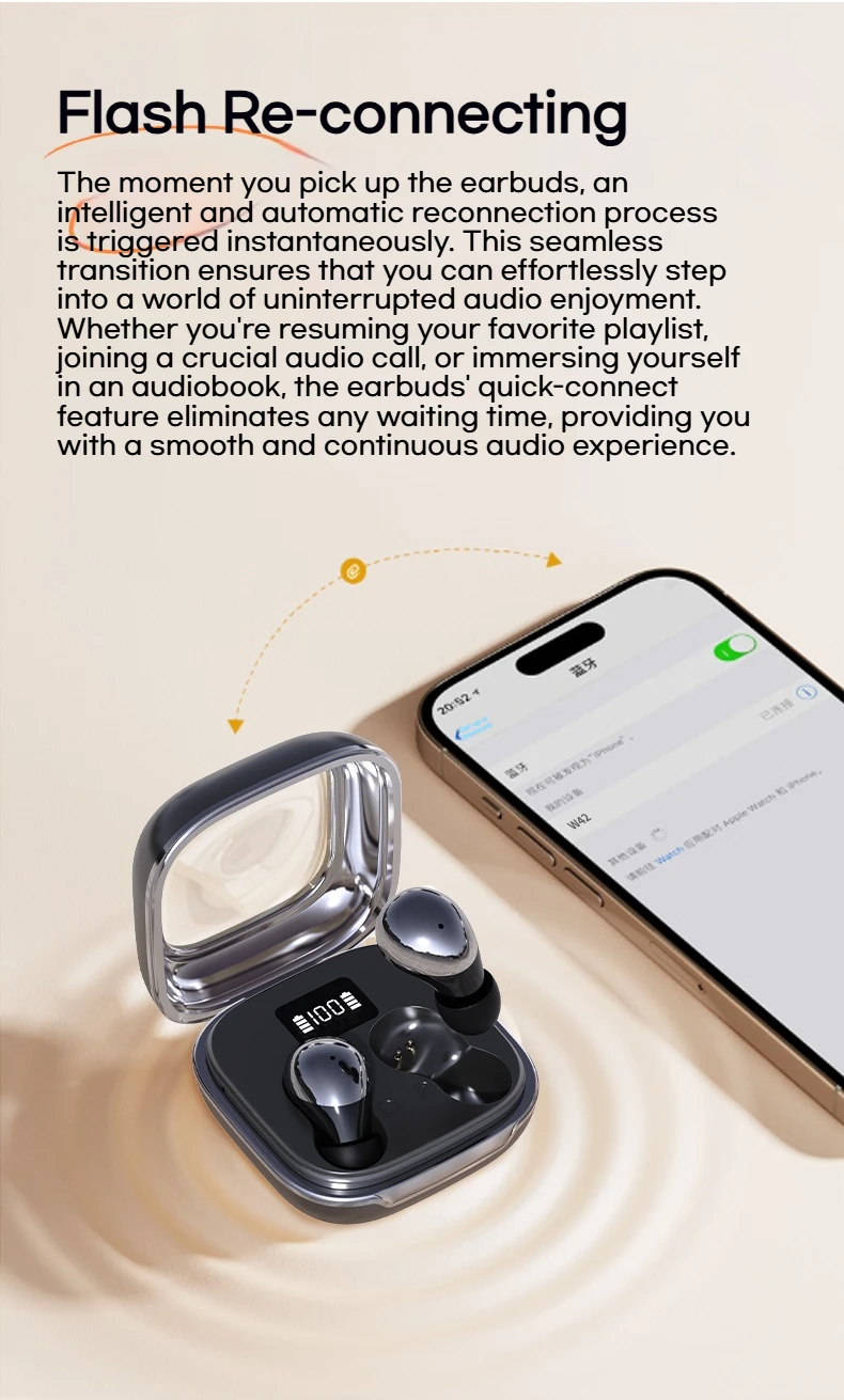 Sansui W42 Sleeping Earbuds Noise Canceling Ture Wireless Bluetooth 5.4 Earphone IPX4 Waterproof Bluetooth Headphone ENC HD Call Sansui W42 Sleeping Earbuds Noise Canceling Ture Wireless Bluetooth 5.4 Earphone IPX4 Waterproof Bluetooth Headphone ENC HD Call