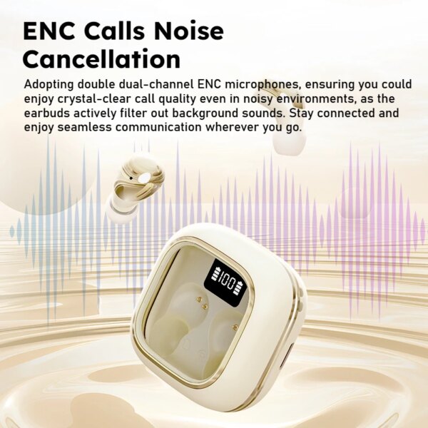 Sansui W42 Sleeping Earbuds Noise Canceling Ture Wireless Bluetooth 5.4 Earphone IPX4 Waterproof Bluetooth Headphone ENC HD Call - Image 5