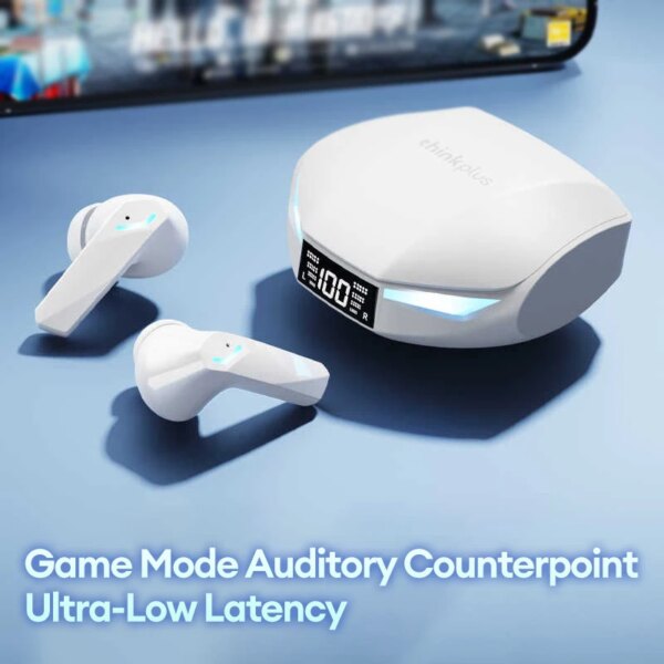 Lenovo GM2 PRO MAX Bluetooth 5.4 Wireless Earphones LED Digital Display Waterproof Sport Earbuds Noise Cancelling Gaming Headset - Image 3