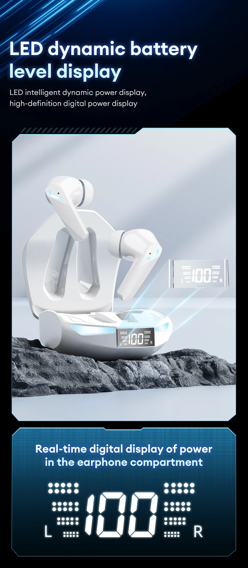 Lenovo GM2 PRO MAX Bluetooth 5.4 Wireless Earphones LED Digital Display Waterproof Sport Earbuds Noise Cancelling Gaming Headset Lenovo GM2 PRO MAX Bluetooth 5.4 Wireless Earphones LED Digital Display Waterproof Sport Earbuds Noise Cancelling Gaming Headset