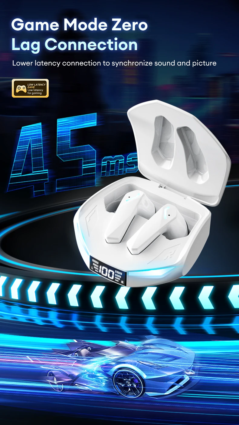 Lenovo GM2 PRO MAX Bluetooth 5.4 Wireless Earphones LED Digital Display Waterproof Sport Earbuds Noise Cancelling Gaming Headset Lenovo GM2 PRO MAX Bluetooth 5.4 Wireless Earphones LED Digital Display Waterproof Sport Earbuds Noise Cancelling Gaming Headset