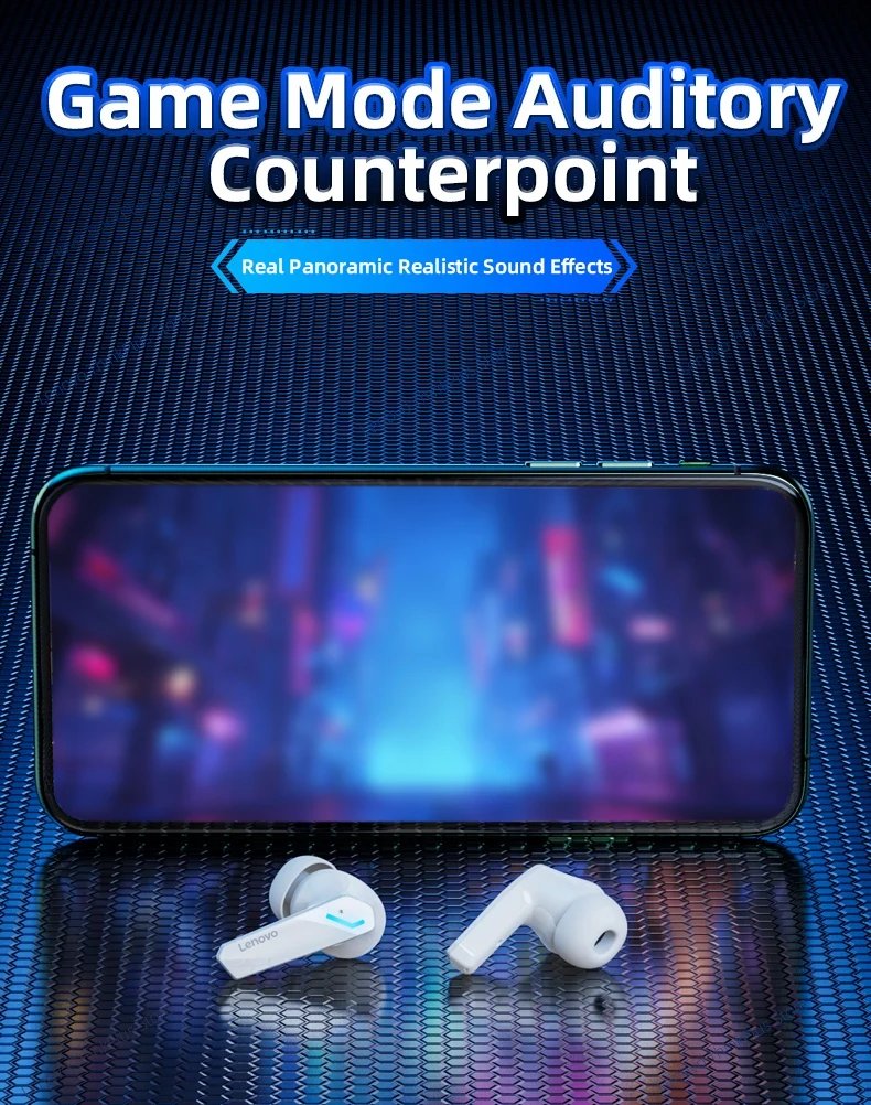 Original Lenovo GM2 Pro Gaming Earphone Bluetooth Wireless Dual Mode Earbuds Low Latency Headphones HD Call Headset With Mic New