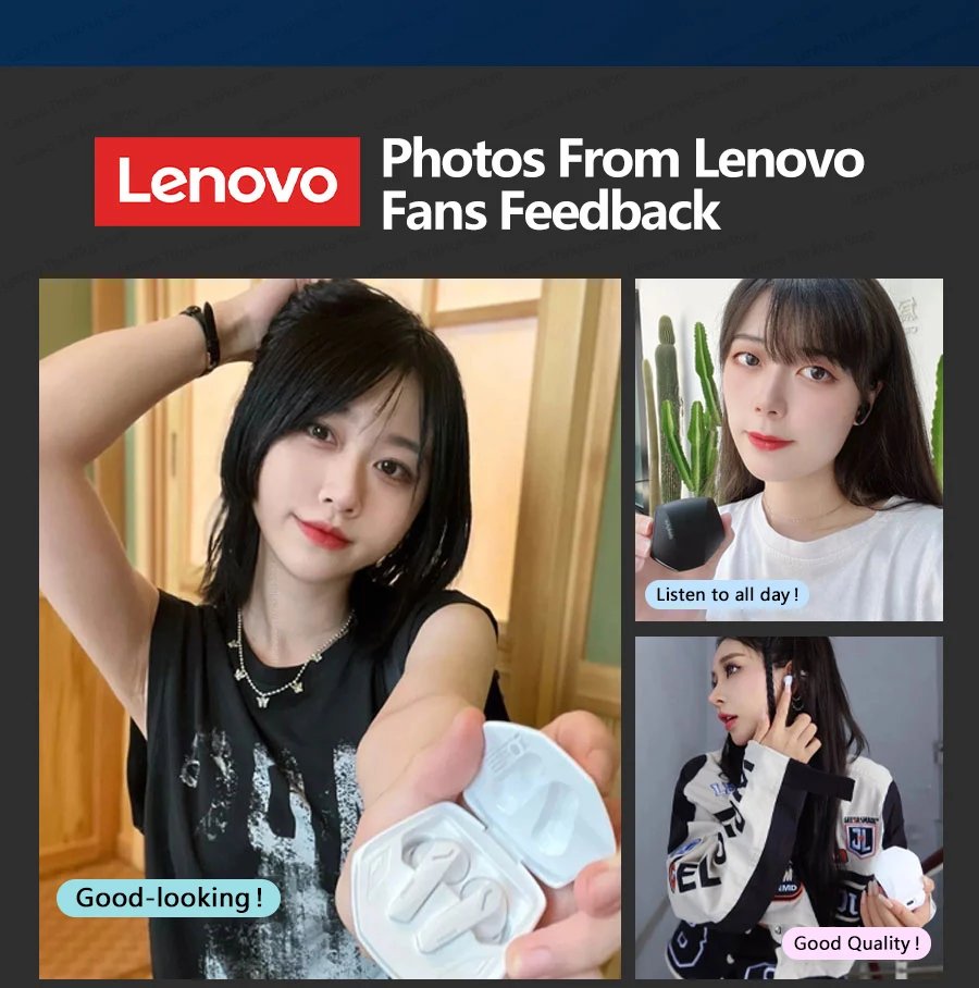 Original Lenovo GM2 Pro Gaming Earphone Bluetooth Wireless Dual Mode Earbuds Low Latency Headphones HD Call Headset With Mic New