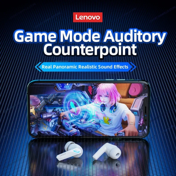 Original Lenovo GM2 Pro Gaming Earphone Bluetooth Wireless Dual Mode Earbuds Low Latency Headphones HD Call Headset With Mic New - Image 4