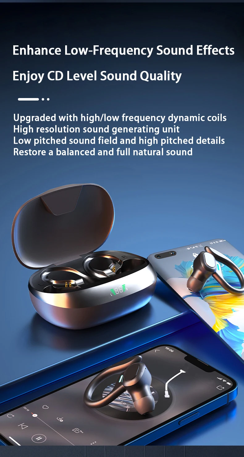 SHUKE Bluetooth Earbuds Wireless Earphones Sport EarHook Headset 9D Hifi Stereo Sound Waterproof Headphones In Ear With Micphone SHUKE Bluetooth Earbuds Wireless Earphones Sport EarHook Headset 9D Hifi Stereo Sound Waterproof Headphones In Ear With Micphone