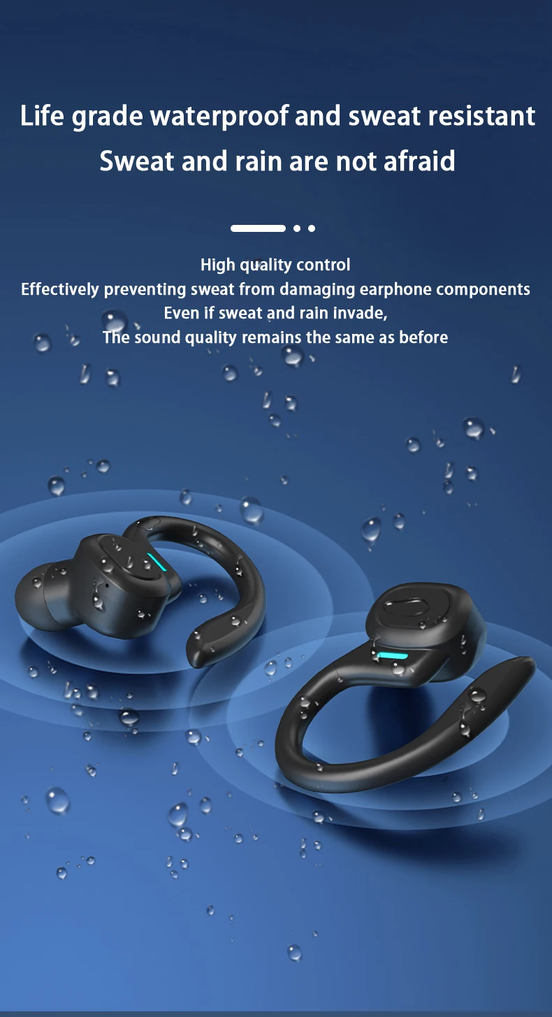 SHUKE Bluetooth Earbuds Wireless Earphones Sport EarHook Headset 9D Hifi Stereo Sound Waterproof Headphones In Ear With Micphone SHUKE Bluetooth Earbuds Wireless Earphones Sport EarHook Headset 9D Hifi Stereo Sound Waterproof Headphones In Ear With Micphone