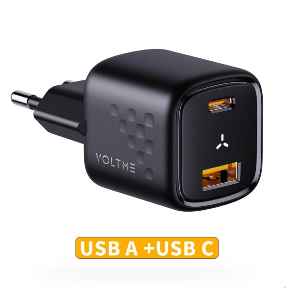 VOLTME Dual USB Fast Charger 30W Type C PD Quick Charge 3.0 Phone Charger for iPhone 15 14 Pro Max iPad Mini Xiaomi Samsung - Image 2