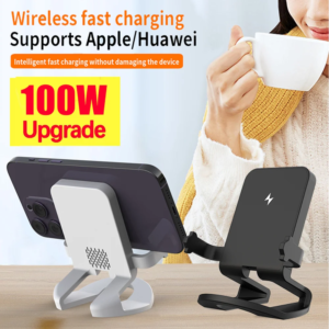 100W Wireless Charger Pad for iPhone 15 14 13 12 16 Pro Max X Samsung Xiaomi Phone Chargers Induction Fast Charging Dock Station