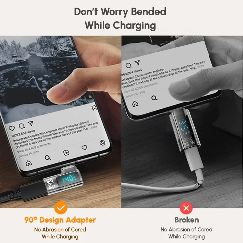 35W Type C to For lightning Adapter 90 Degree PD 140W iOS Fast Charging Power Tester For iPhone 16 15 14 13 Pro Max iPad USB C 35W Type C to For lightning Adapter 90 Degree PD 140W iOS Fast Charging Power Tester For iPhone 16 15 14 13 Pro Max iPad USB C
