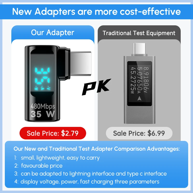 35W Type C to For lightning Adapter 90 Degree PD 140W iOS Fast Charging Power Tester For iPhone 16 15 14 13 Pro Max iPad USB C 35W Type C to For lightning Adapter 90 Degree PD 140W iOS Fast Charging Power Tester For iPhone 16 15 14 13 Pro Max iPad USB C