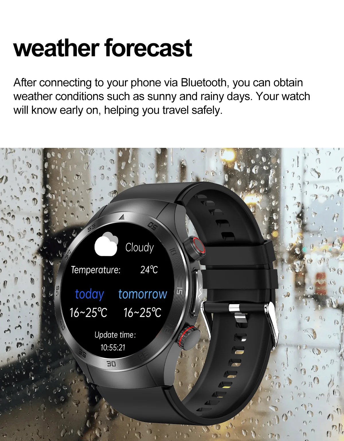For XIAOMI IOS 650nm Laser Therapy Health Smart Watch Men ECG+PPG Blood Lipids Uric Acid Heart Rate Fitness Tracking Smartwatch
