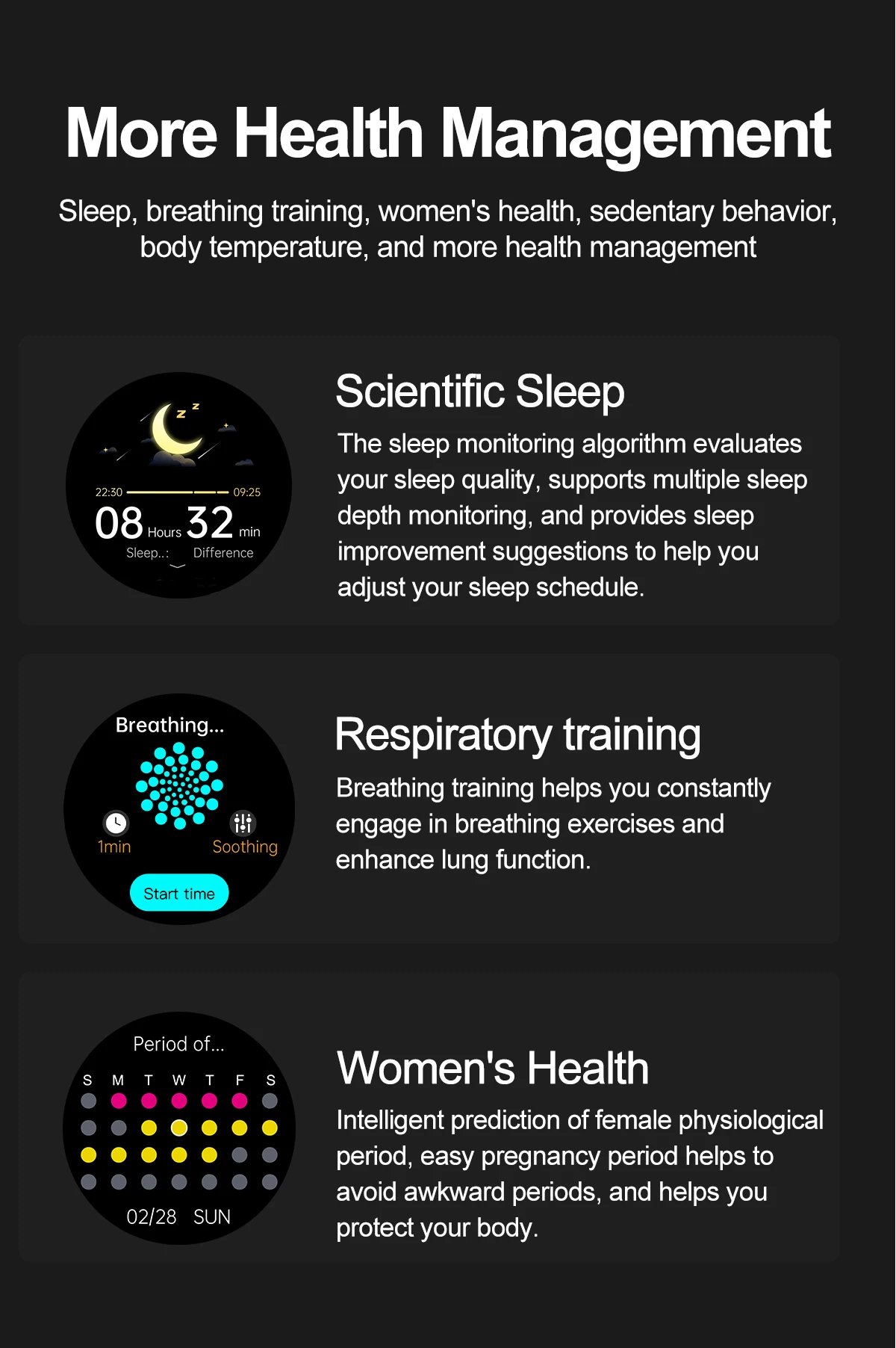 For XIAOMI IOS 650nm Laser Therapy Health Smart Watch Men ECG+PPG Blood Lipids Uric Acid Heart Rate Fitness Tracking Smartwatch