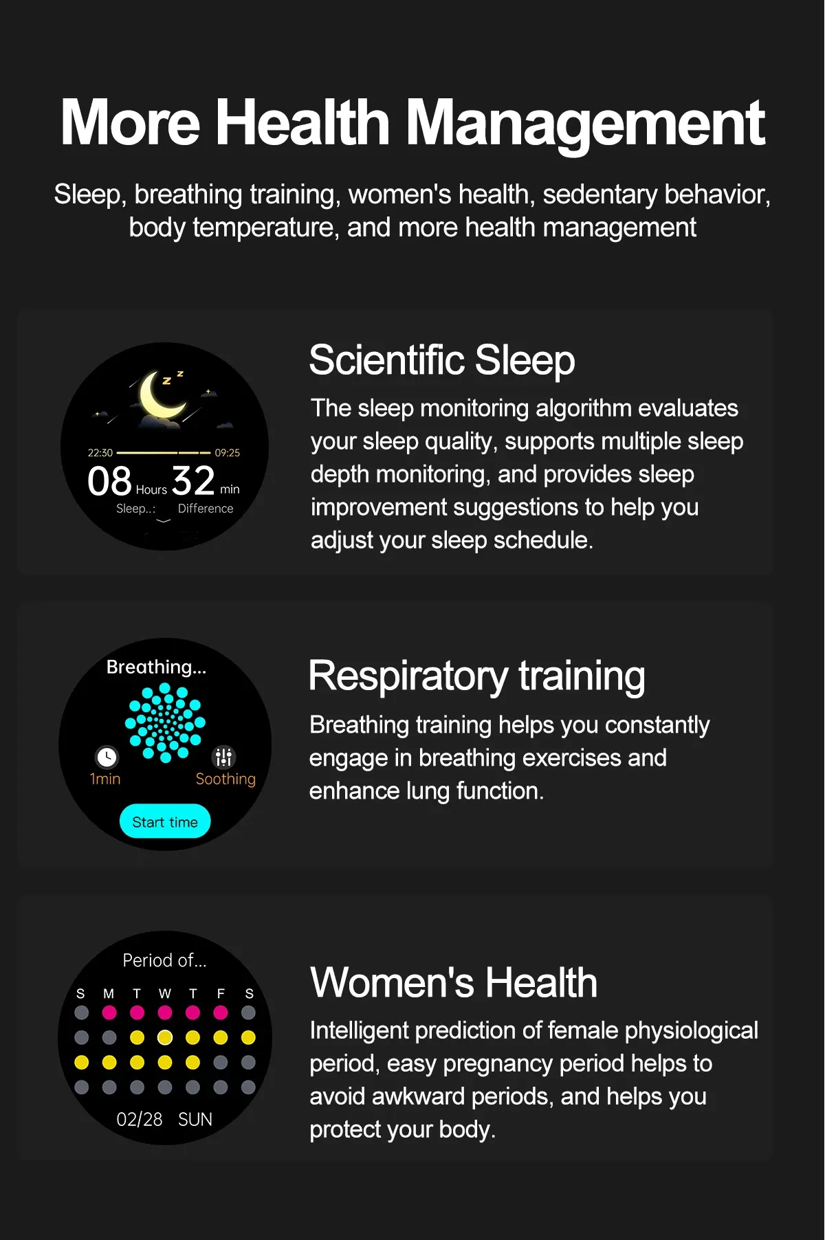 For XIAOMI IOS 650nm Laser Therapy Health Smart Watch Men ECG+PPG Blood Lipids Uric Acid Heart Rate Fitness Tracking Smartwatch