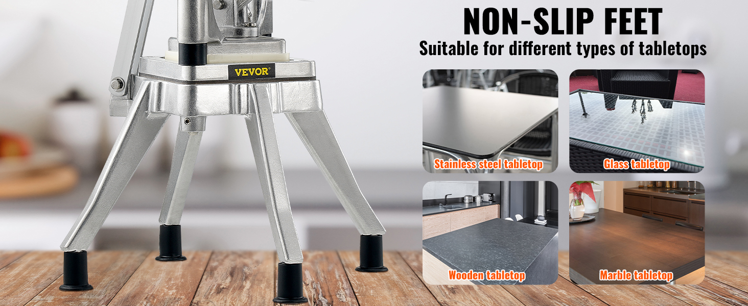 VEVOR Commercial Vegetable Fruit Heavy Duty Professional Food Dicer Kattex French Fry Cutter Onion Slicer Stainless Steel VEVOR Commercial Vegetable Fruit Heavy Duty Professional Food Dicer Kattex French Fry Cutter Onion Slicer Stainless Steel