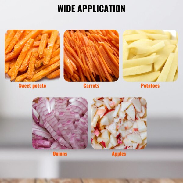 VEVOR Commercial Vegetable Fruit Heavy Duty Professional Food Dicer Kattex French Fry Cutter Onion Slicer Stainless Steel - Image 6