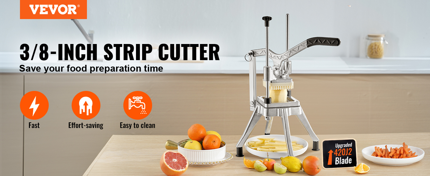 VEVOR Commercial Vegetable Fruit Heavy Duty Professional Food Dicer Kattex French Fry Cutter Onion Slicer Stainless Steel VEVOR Commercial Vegetable Fruit Heavy Duty Professional Food Dicer Kattex French Fry Cutter Onion Slicer Stainless Steel