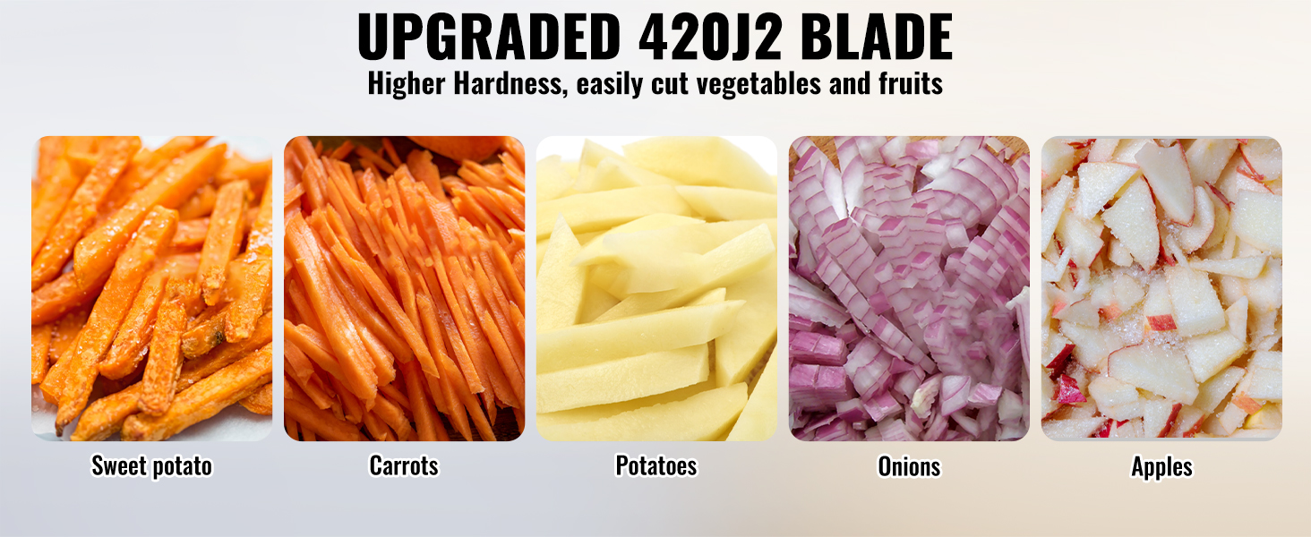 VEVOR Commercial Vegetable Fruit Heavy Duty Professional Food Dicer Kattex French Fry Cutter Onion Slicer Stainless Steel VEVOR Commercial Vegetable Fruit Heavy Duty Professional Food Dicer Kattex French Fry Cutter Onion Slicer Stainless Steel