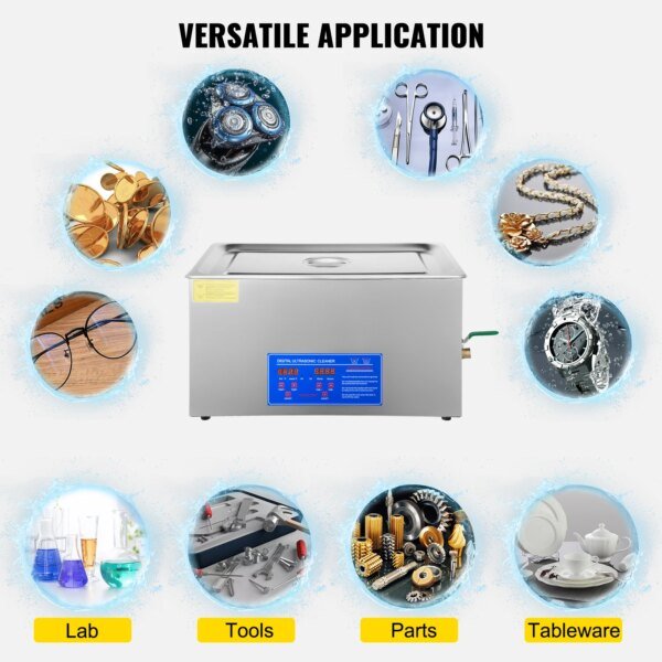 VEVOR 1.3L 2L 3L 6L 10L 15L 22L 30L Ultrasonic Cleaner Lave-Dishes Portable Washing Machine Diswasher Ultrasound Home Appliances - Image 2