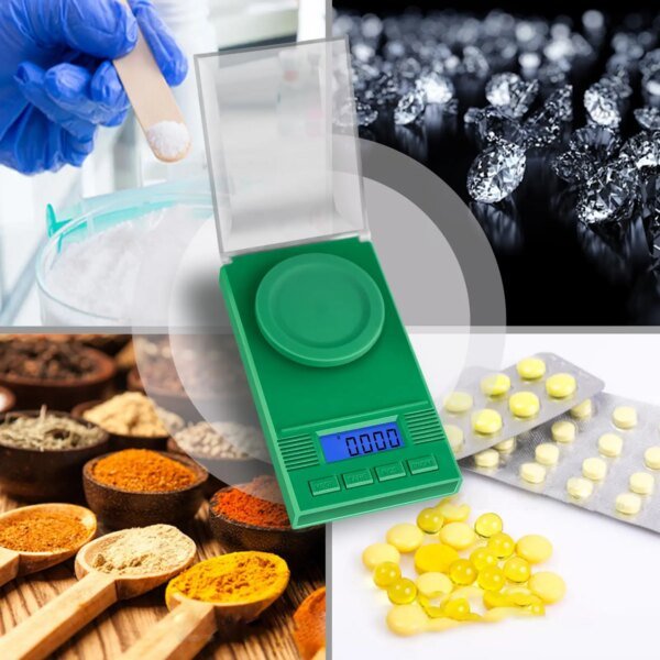 Milligram Scale 50g/ 0.001g, Portable mg Scale with LCD Backlit, Tare, Digital Jewelry Scale, Microgram Scale Reloading - Image 6