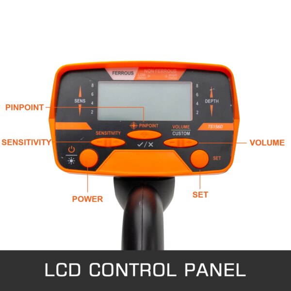 VEVOR Metal Detector Waterproof Disc Underwater Underground High Accuracy Sensitive LCD Display Humanity for Adults and Children - Image 4