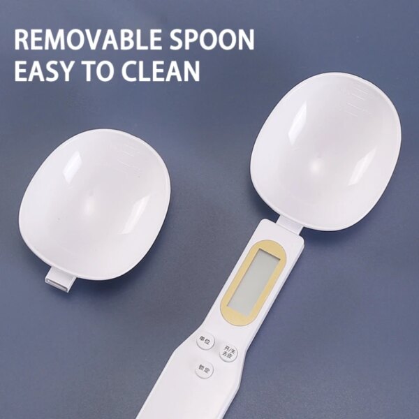 Weighing Spoon Scale Home Kitchen Tool Electronic Measuring Coffee Food Flour Powder Baking LCD Digital Measurement adjustable - Image 3