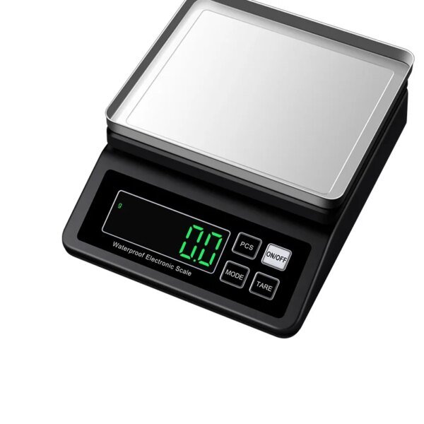 Rechargeable Kitchen Scale IP67 Full Waterproof 0.1g/1g High Precision Stainless Steel Electronic Scales with Counting Function - Image 5