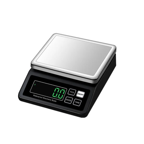 Rechargeable Kitchen Scale IP67 Full Waterproof 0.1g/1g High Precision Stainless Steel Electronic Scales with Counting Function - Image 2