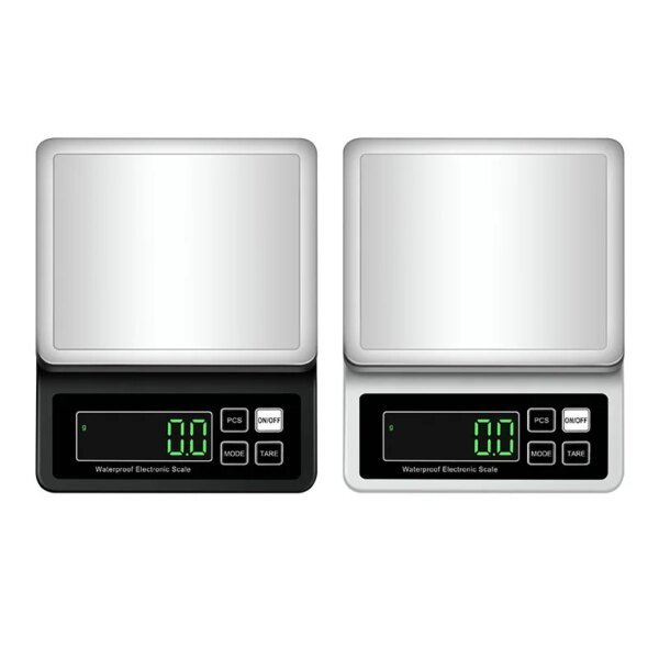 Rechargeable Kitchen Scale IP67 Full Waterproof 0.1g/1g High Precision Stainless Steel Electronic Scales with Counting Function - Image 4