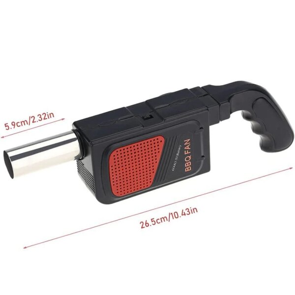 LMETJMA BBQ Air Blower Portable Handheld Electric BBQ Fan Outdoor Camping Barbecue Charcoal Grill Fan Fire Bellows Tool JT54 - Image 4