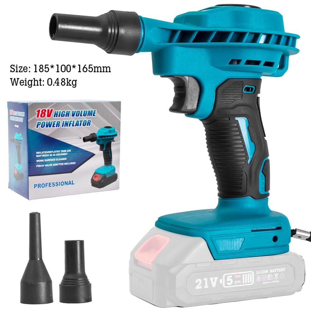 HILDA 2 IN 1  Electric Air Dust Collector Blower Dust Machine Rechargeable Electric Inflator Cleanner Blower For Makita Battery