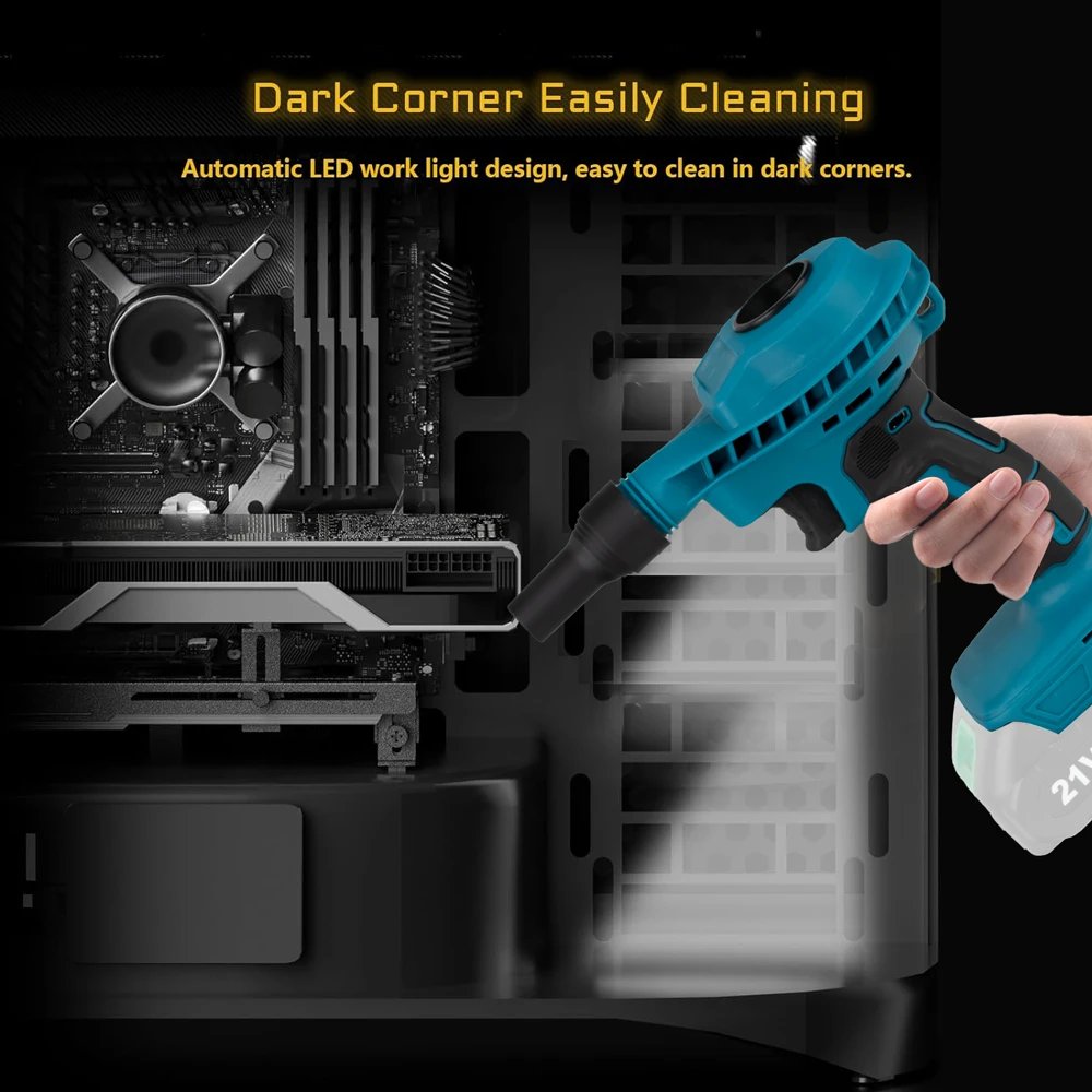 HILDA 2 IN 1  Electric Air Dust Collector Blower Dust Machine Rechargeable Electric Inflator Cleanner Blower For Makita Battery