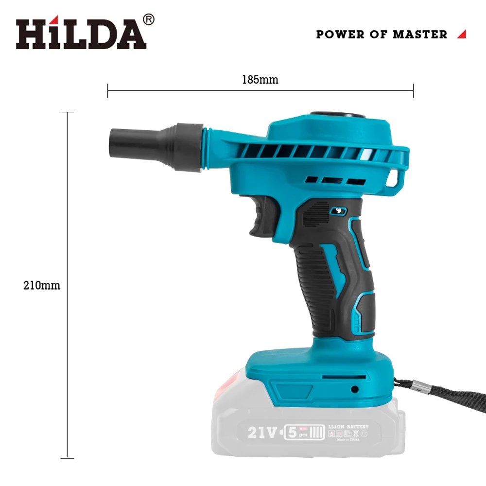 HILDA 2 IN 1  Electric Air Dust Collector Blower Dust Machine Rechargeable Electric Inflator Cleanner Blower For Makita Battery