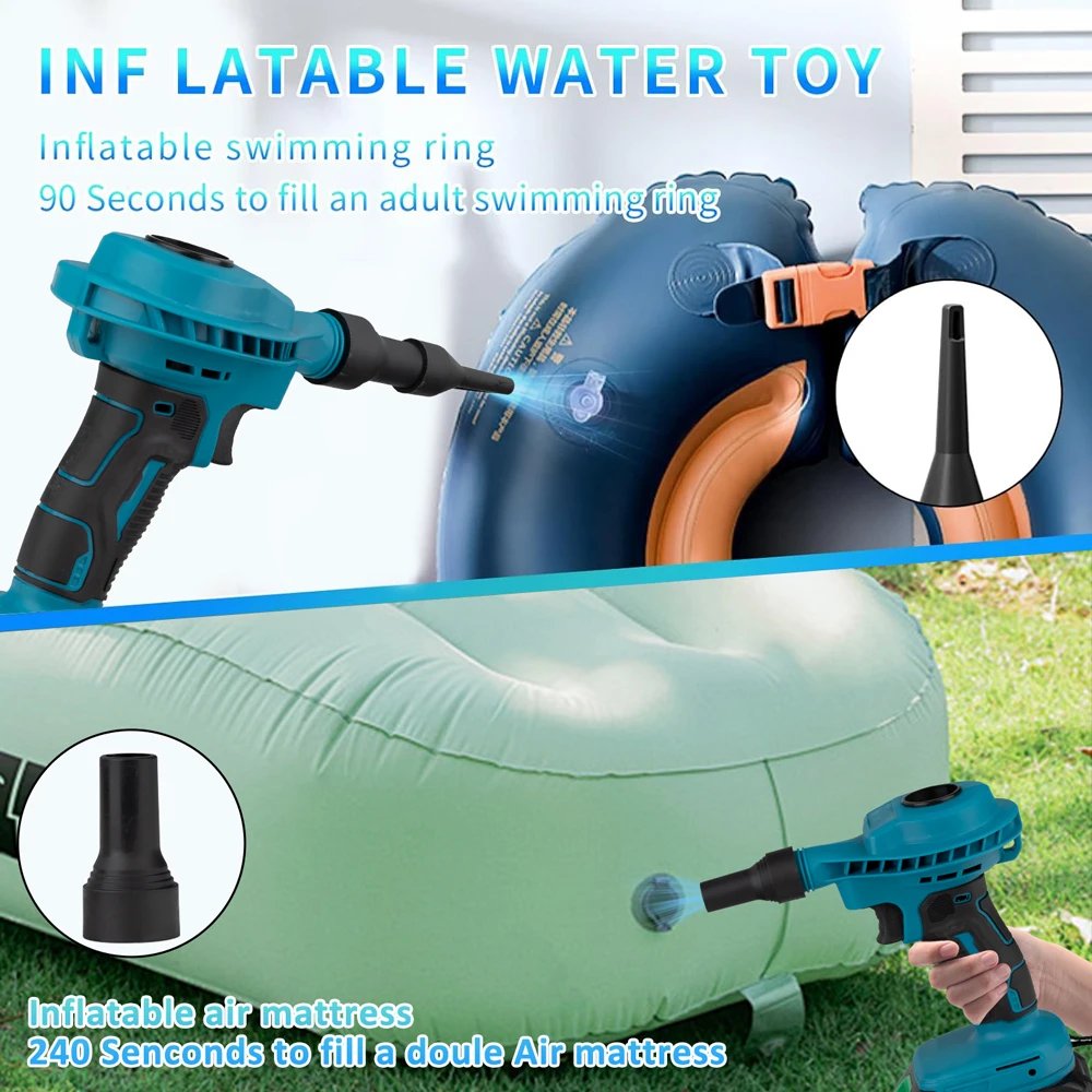 HILDA 2 IN 1  Electric Air Dust Collector Blower Dust Machine Rechargeable Electric Inflator Cleanner Blower For Makita Battery