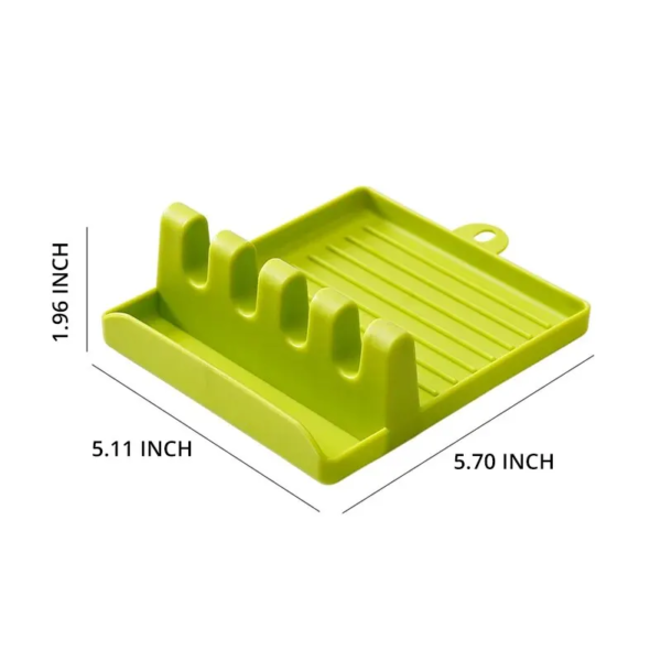 [Hot Sales] 1Pcspatula Rack Pot Lid Rack Shelves Counter Top Shovel Spoon Shelf Soup Spoon Pad Put Soup Spoon Chopsticks Holder - Image 5