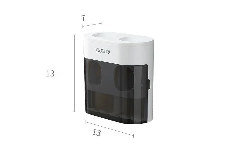 Wall Mounted Automatic Toothpaste Squeezer Toothpaste Dispenser Magnetic Toothbrush Holder Toothpaste Rack Bathroom Accessories Wall Mounted Automatic Toothpaste Squeezer Toothpaste Dispenser Magnetic Toothbrush Holder Toothpaste Rack Bathroom Accessories