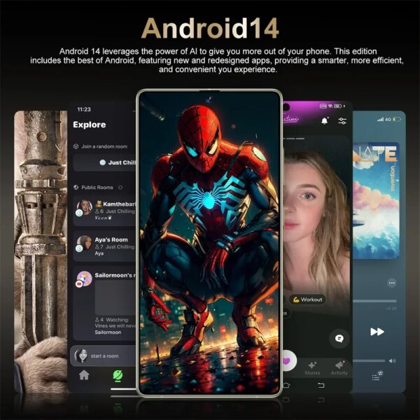 2025 High Quality For S25 Ultra 7.3 Inch LCD Smartphone Display Touch Screen AMOLED Display Panel Dynamic Moblie Phones - Image 4