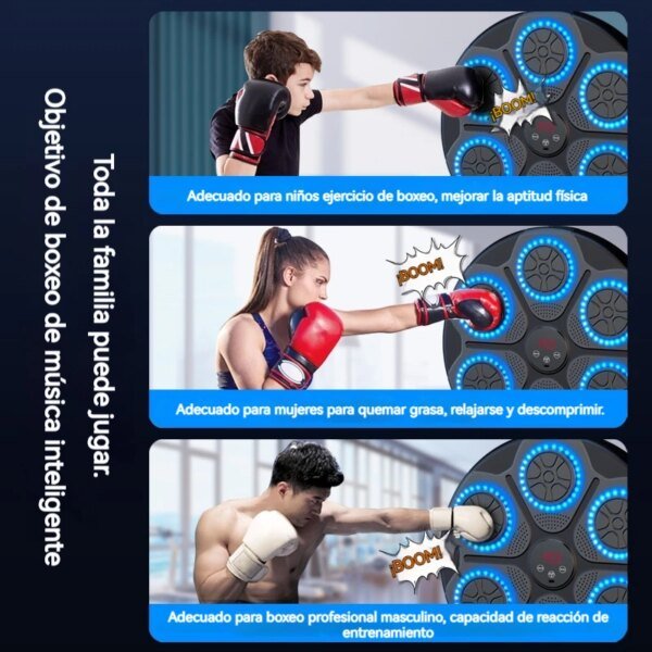 New Music Boxing Machine Smart Bluetooth Wall Mounted Music Boxing Trainer Gym Home Electronic Boxing Target Punching Equipment - Image 3