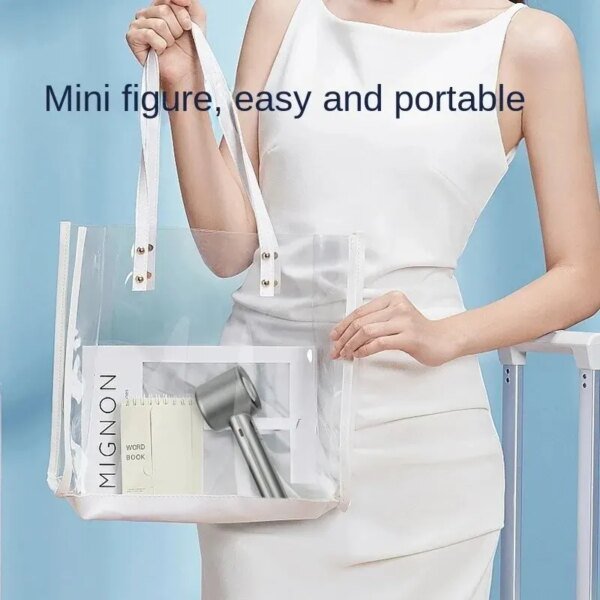 Portable Hand Fan , 120 Wind Speeds, Mini Bladeless Handheld Fan, USB Rechargeable Personal Highspeed Fans, Electric Eyelash Fan - Image 6
